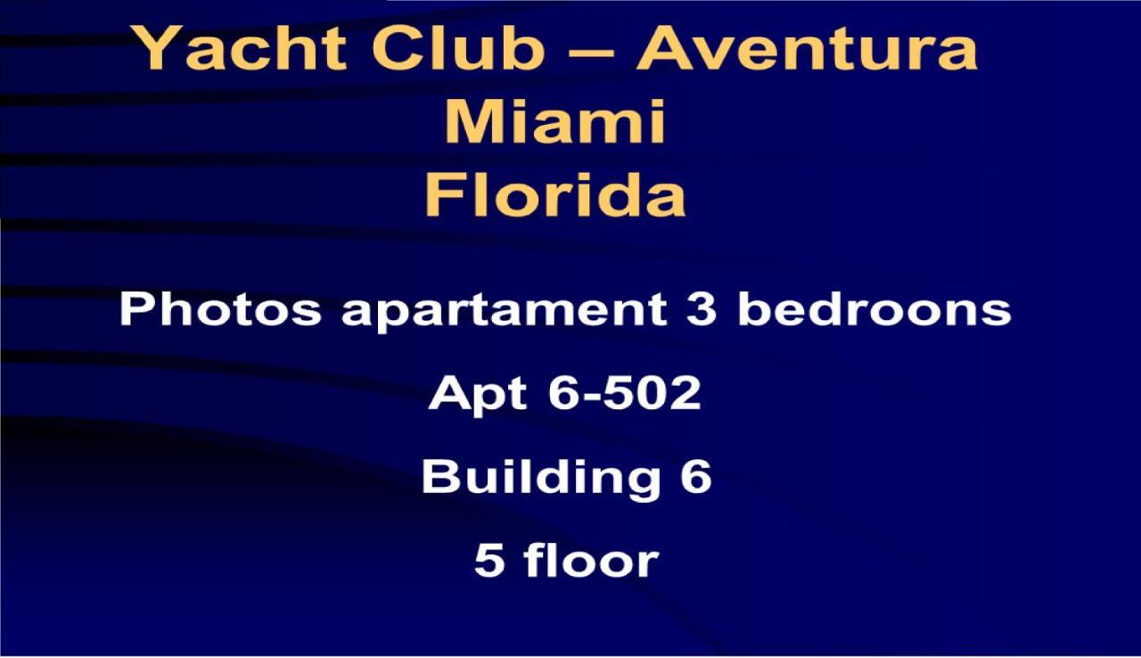 6-502 Amazing Water View - Three Bedrooms Aventura Exterior foto